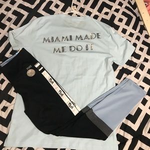 Pink casual workout outfit